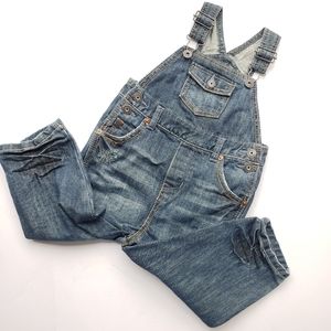 Guess baby denim jean distressed overalls